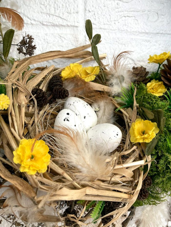 Венок пасхальный "Полевой"